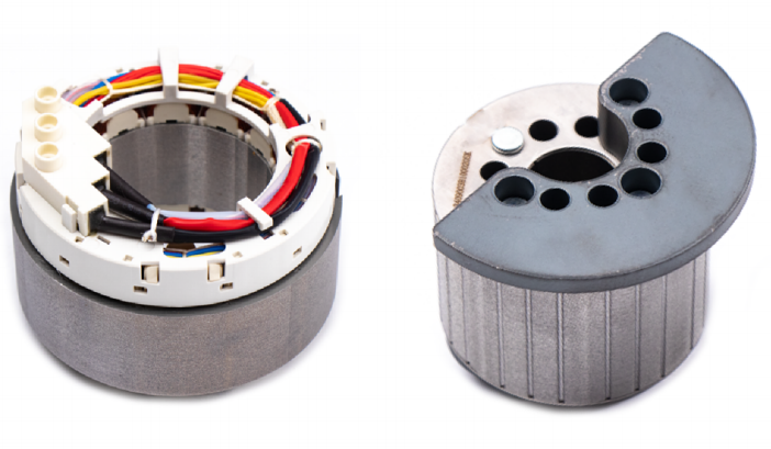 Statore e rotore ad avvolgimento concentrato da 100-112 mm