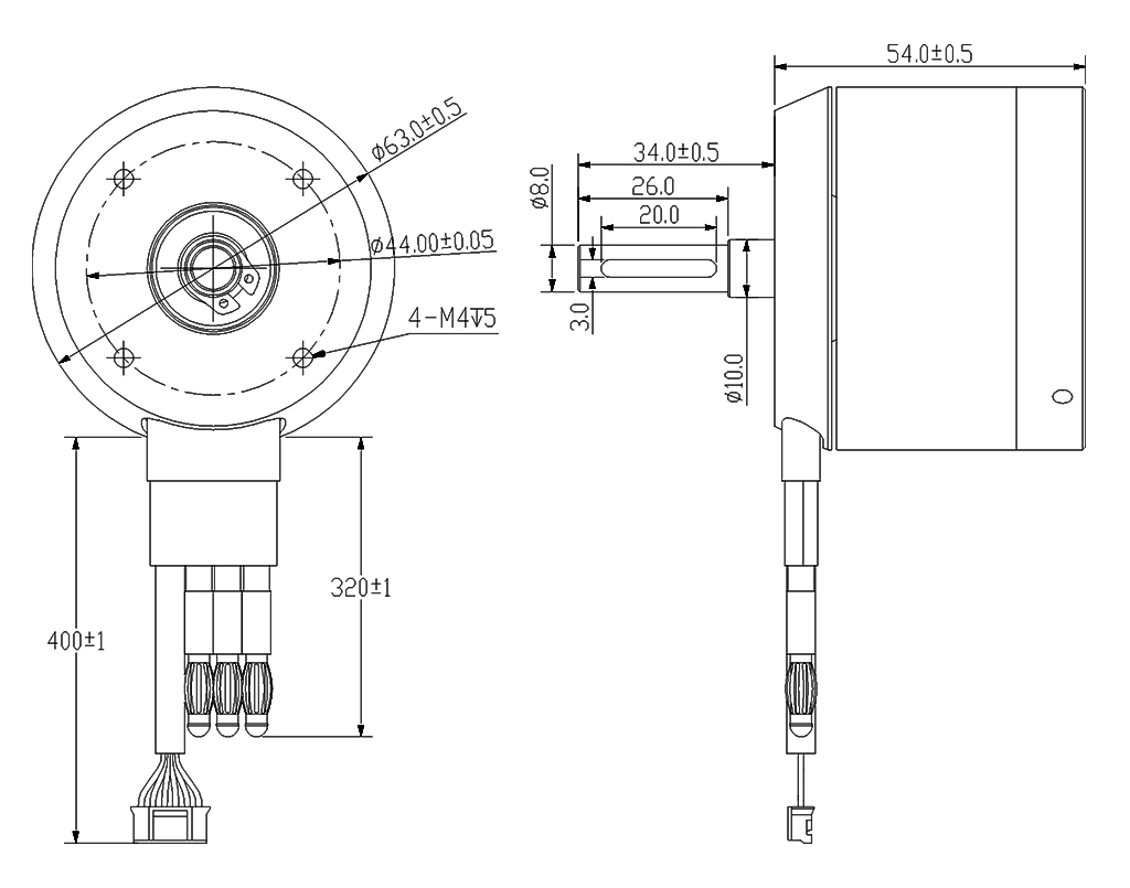 DC モーター 6354 BLDC ベルトモーター 190KV 2450 ワット電動スケートボード電動自転車ロングボードスクーター用